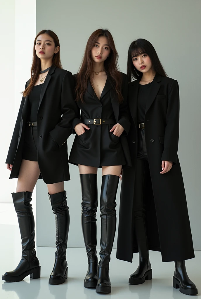 I'm taking photos for a new concept album.. Korean four-member female unit。 It's a cool and stylish image.。 "Feel My Rhythm"