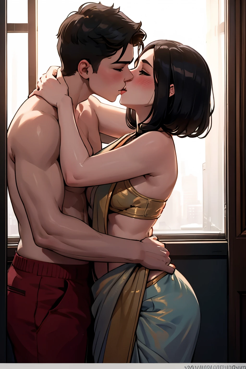 ((High Quality)) ((Perfect Autonomy 10k)) Azula and Zuko, 1 girl, 1boy, naked and kissing, In the royal palace, Azula and Zuko Avatar the last Airbender, cuerpo completo, high resolusion