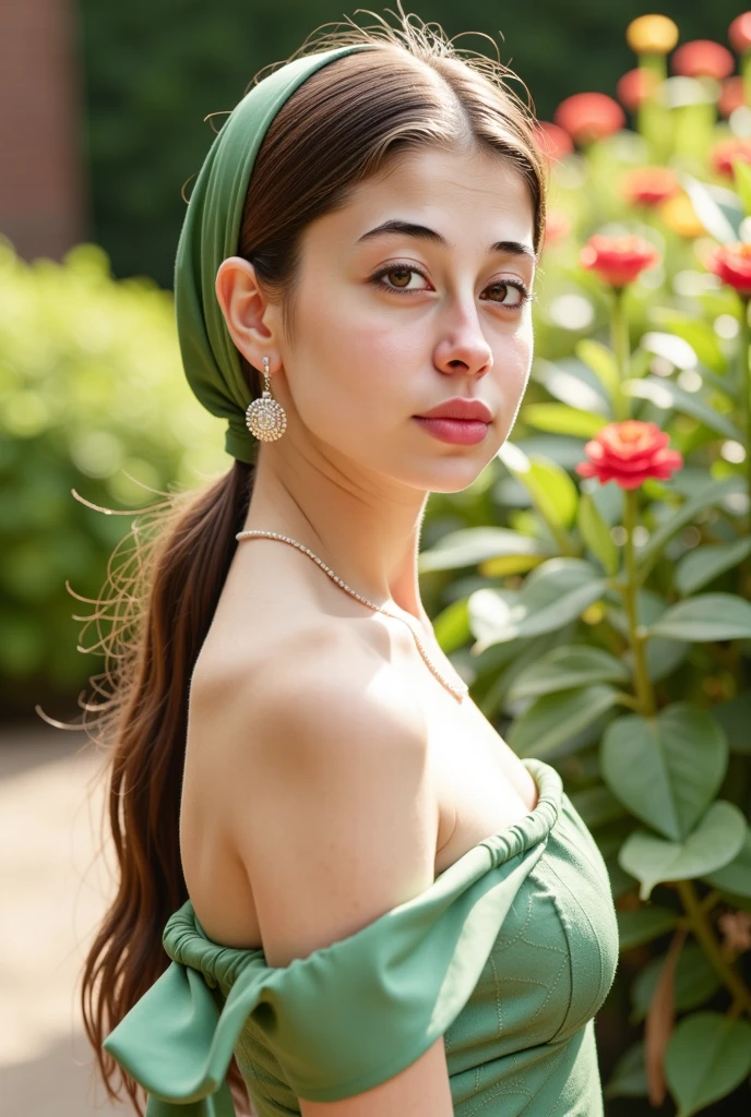 a girl wearing a beautiful pink dress, highly detailed face, detailed eyes, long eyelashes, beautiful lips, detailed hair, intricate jewelry, elegant pose, serene expression, natural garden background, sunlight filtering through the trees, vibrant colors, cinematic lighting, photorealistic, award winning digital art, 8k, hyperdetailed, masterpiece