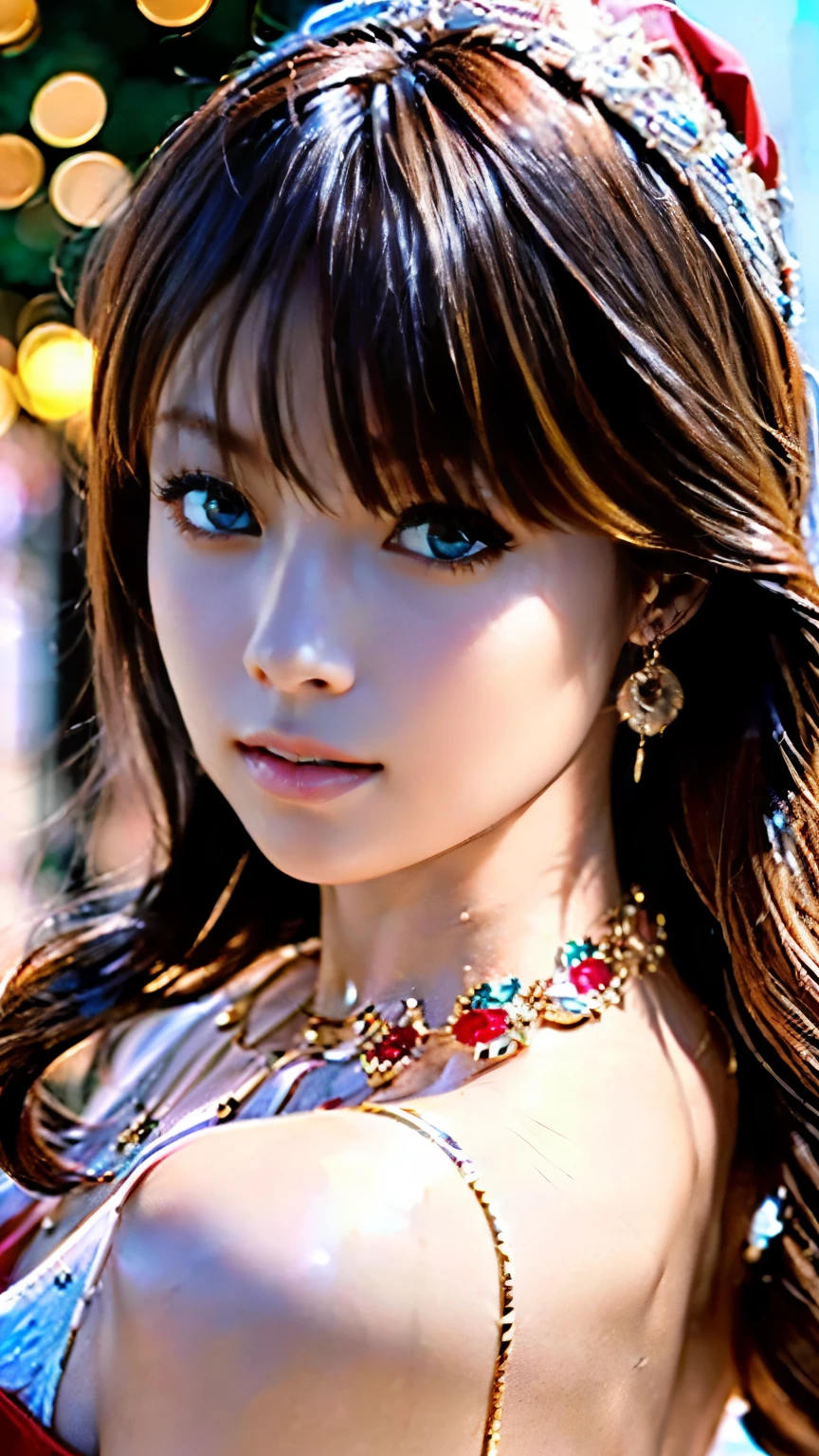 Ultra-detailed complex 3D rendering of the face, (Colossal: 8.8), (masterpiece, top quality, octane rendering, 8K), glamour shot full body image, cleavage, (highly detailed skin: 1.2), (exposure: 1.1), (blonde), (wearing a plummet tank top of gold silk: 1.5)), blonde hair, beautiful Caucasian woman with full soft breasts and white skin, one with big ass, long braided hair, big breasts, dynamic angle, mystical expression, ultra-realistic photography, (((((portrait))), bare feet, futuristic city background, facial muscles, detailed and beautiful queen tiara, in the style of Marvel Comics, clear focus, studio photography, intricate details, highly detailed, detailed yellow eyes, sharp focus, digital rendering, professional, abs, ((((sexy pose))), natural jungle, open mouth lightly, mansle, open crotch, seductive look, angel ring, detailed angel wings, angel ring, detailed mouth inside,