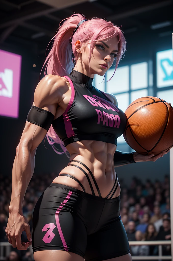 huge tit,Peach buttocks,Playing the Basketball,Beautuful Women,Muscle woman
