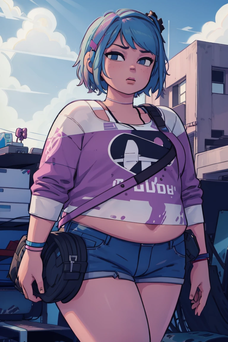 chloe price, front viewer, chloeprice_byampu(big fat body),(clothes that fit your big, fat body size).