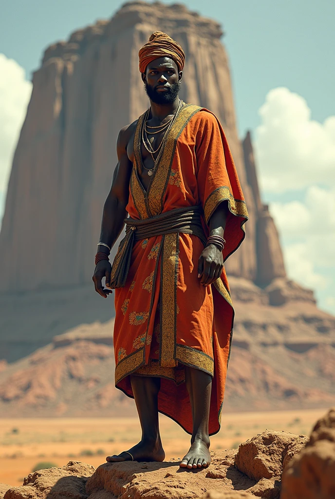 imagine Uma versao animada em 3D no estilo da Pixar realista de Foto de arte mais bonito do mundo, Xangó , The African Orisha, homem forte,roupas vermelha ,Orisha of the justice of the men of Thunder ,vermelho, olhar suave, cosmic god,impressionismo,Afrofuturista