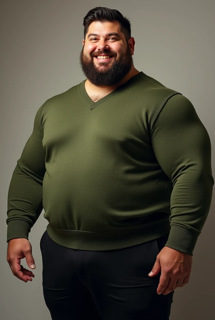 photo of muscular bearded (man) in a worn ((skin-revealing skimpy erotic green tracksuit, massive hairy pecs)), big pecs, big arms, large bulge, ((light bokeh)), intricate, (steel metal [rust]), elegant, erotic, exuding sexual energy, homoerotic, sharp focus, photo by greg rutkowski, soft lighting, vibrant colors, (masterpiece), ((streets)), (detailed face), night, (overweight)