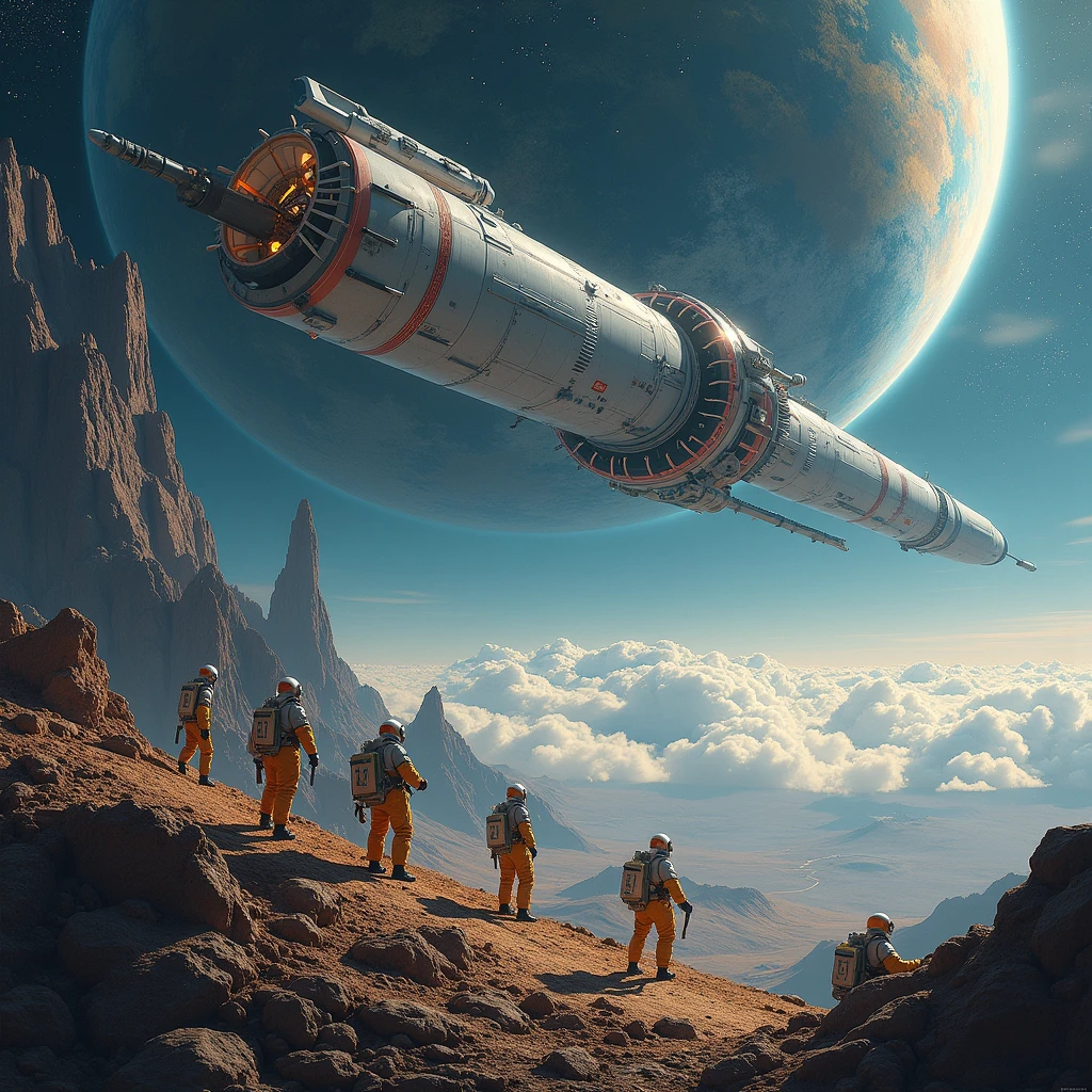 Astronauts crash their ship out of space time
