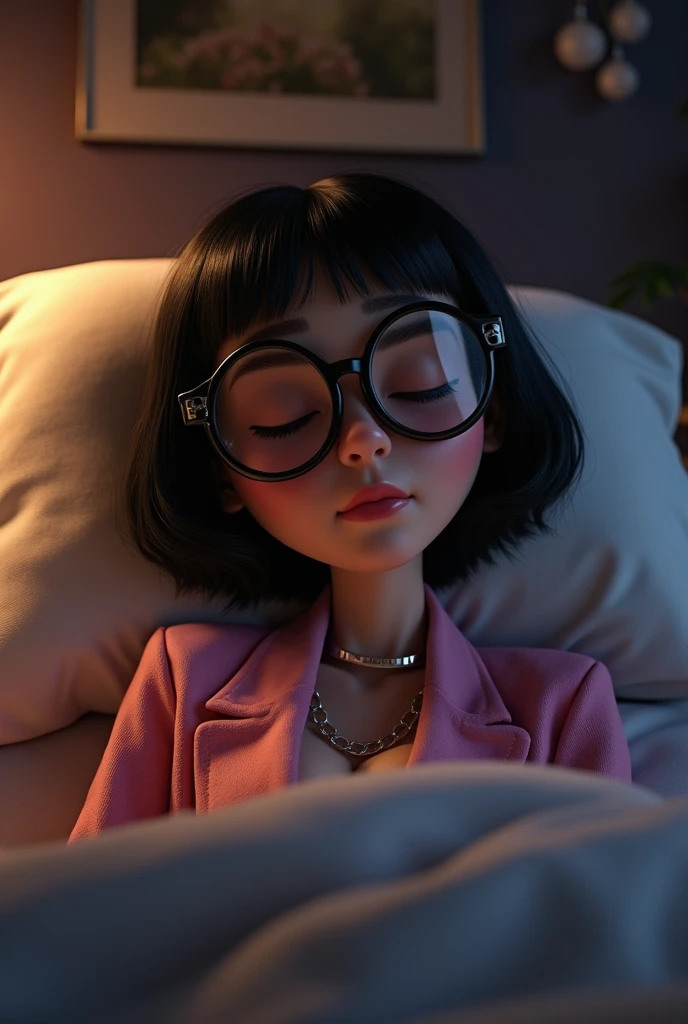 Edna Moda from The Incredibles Sleeping
