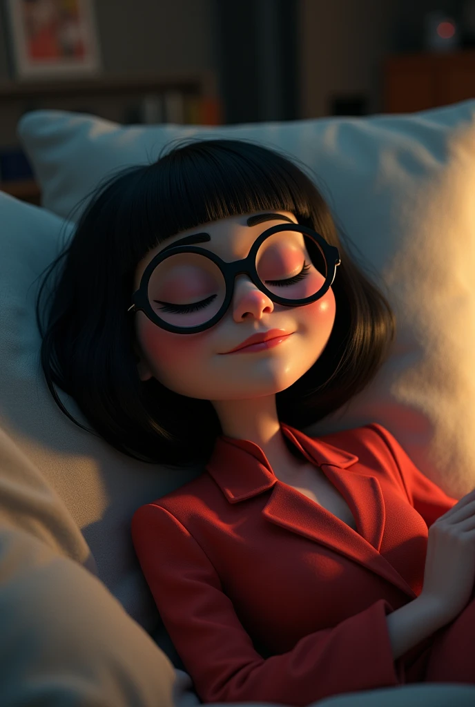 Edna Moda from The Incredibles Sleeping