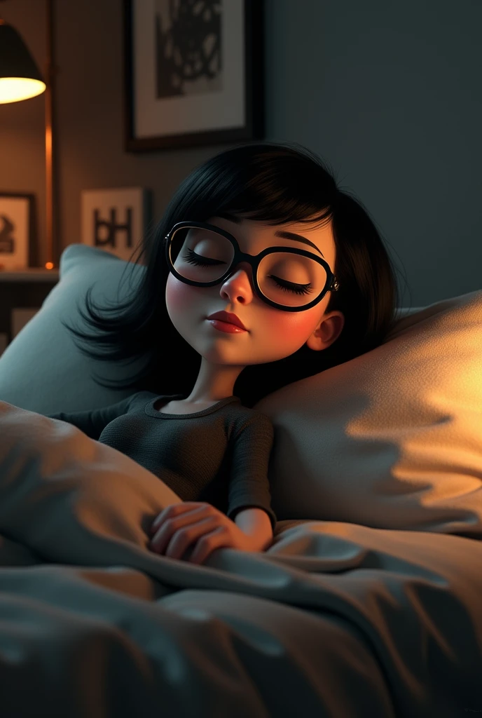 Edna Moda from The Incredibles Sleeping
