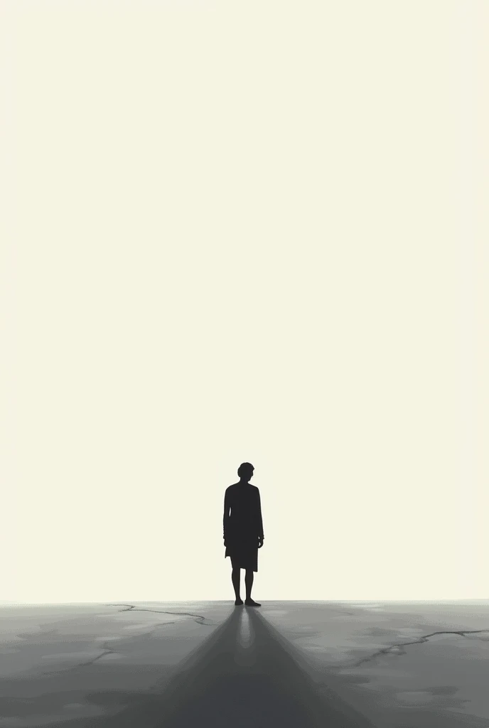 A minimalist book cover for "Regret After Graduate: Jika Aku Tak Pernah Memilikinya". Feature a single, powerful image that represents regret, loss, or reflection. The title and subtitle are simple, clean, and easily readable. Style: minimalist, using a limited color palette