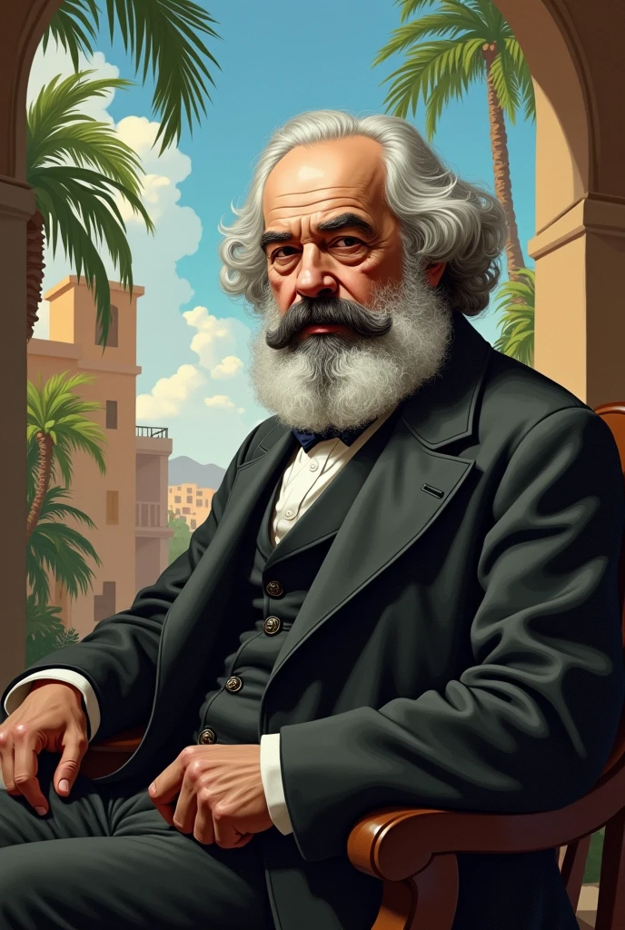 It doesn't look like Karl Heinrich Marx besides the sign is English I want it in Spanish