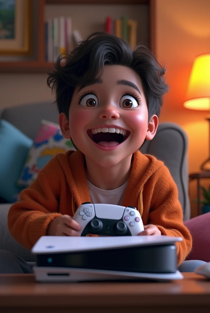 Boy play game