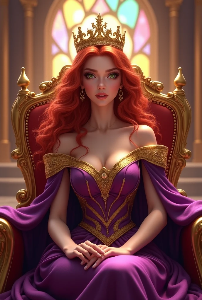 Arte similar Jonh Buscema,pintura de uma mulher com cabelo cacheado vermelho e um estrangulamento em um vestido preto, Estilo de arte de John Collier, Donzela com cabelo de cobre, estilo de Karol Bak, uma mulher de cabelos cacheados ruiva, Retrato de uma bruxa, No Bowater Art Style, Directed by: Roberto Lenkiewicz, Geraldo Brom, Alberto Lynch, Dave Sim, Red-haired woman in a shadowy palace, vestido preto e roxo de veludo usando um kokoshnik, vestido luxuoso purpura , head adornment, Gargantilha de renda, MULHER SEXY, labios carnudos, seios fartos, corpo escultural, usando um chale negros sobre os ombros com flores roxas bordadas, wearing an adornment on the head and jewelry on the neck , MULHER SEXY, barda sedutora, mulher de cabelos cacheados e seios fartos, Princess with malicious and cruel expression, rosto redondo e bonito, mulher gordinha, corpo bonito e gordo, cabelo volumoso e seios fartos, cabelo bonito, jovem e bonita, rosto redondo olhar malicioso, Cara rechonchuda, rosto de anjo, rosto de querubim, diabolical expression, vestido luxuoso, vestido nobre, Vestido de princesa, Corpo rechonchudo, MULHER SEXY, Corpo gordo bonito, olhos perfeitos, rosto lindo e perfeito, rosto perfeito, thick lips, fleshy lips, full pouty lips, juicy lips, Vestido elaborado, Vestido bonito, vestido de mulher nobre, vestido roxo, Vestido elegante, vestido de mulher rica, Princess dress of the Middle Ages, olhos perfeitos, olhos cor de ambar, Vestido vitoriano, Purple Vestius, vestido roxo, Vestido bonito, perfect hands, beautiful hands, Purple Vestius, Vestido bonito, vestido roxo