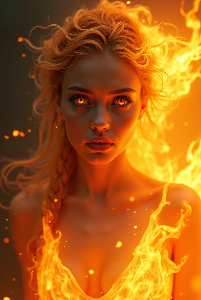 (fire element:1.1),composed of fire elements,(1girl:1.2),<lora:xl-shanbailing-1003fire-000010:0.7>,burning,transparency,fire,(molten rock),flame skin,flame print,fiery hair,smoke,cloud,cleavage,big breasts,a girl wrapped in flames soaring flames radiating sparks,the burning hand,translucent luminous body,