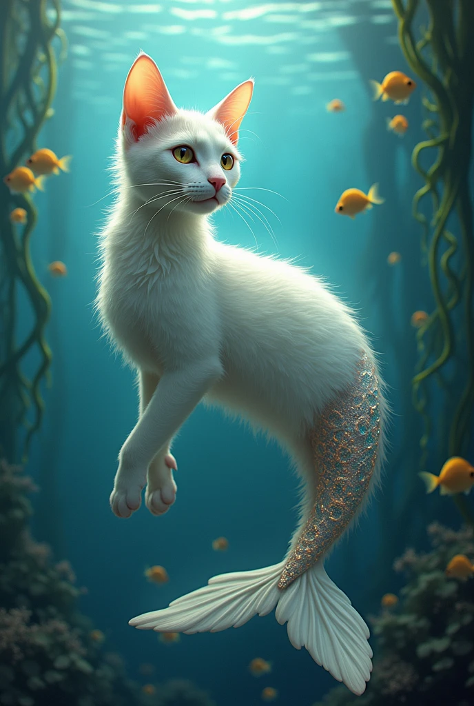 A mermaid cat