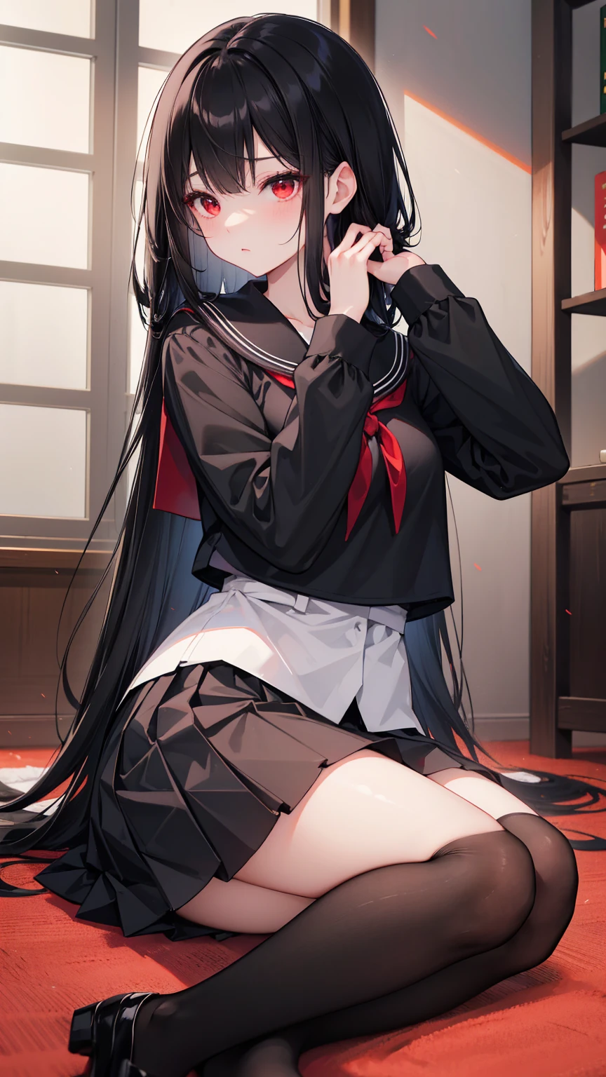 (safe:1.10), best quality, masterpiece, highres, solo, (ichika_bluearchive:1.10), sitting, sitting on chair, chair, cowboy shot, looking at viewer, 28 <lora:ichika_bluearchive:0.80>