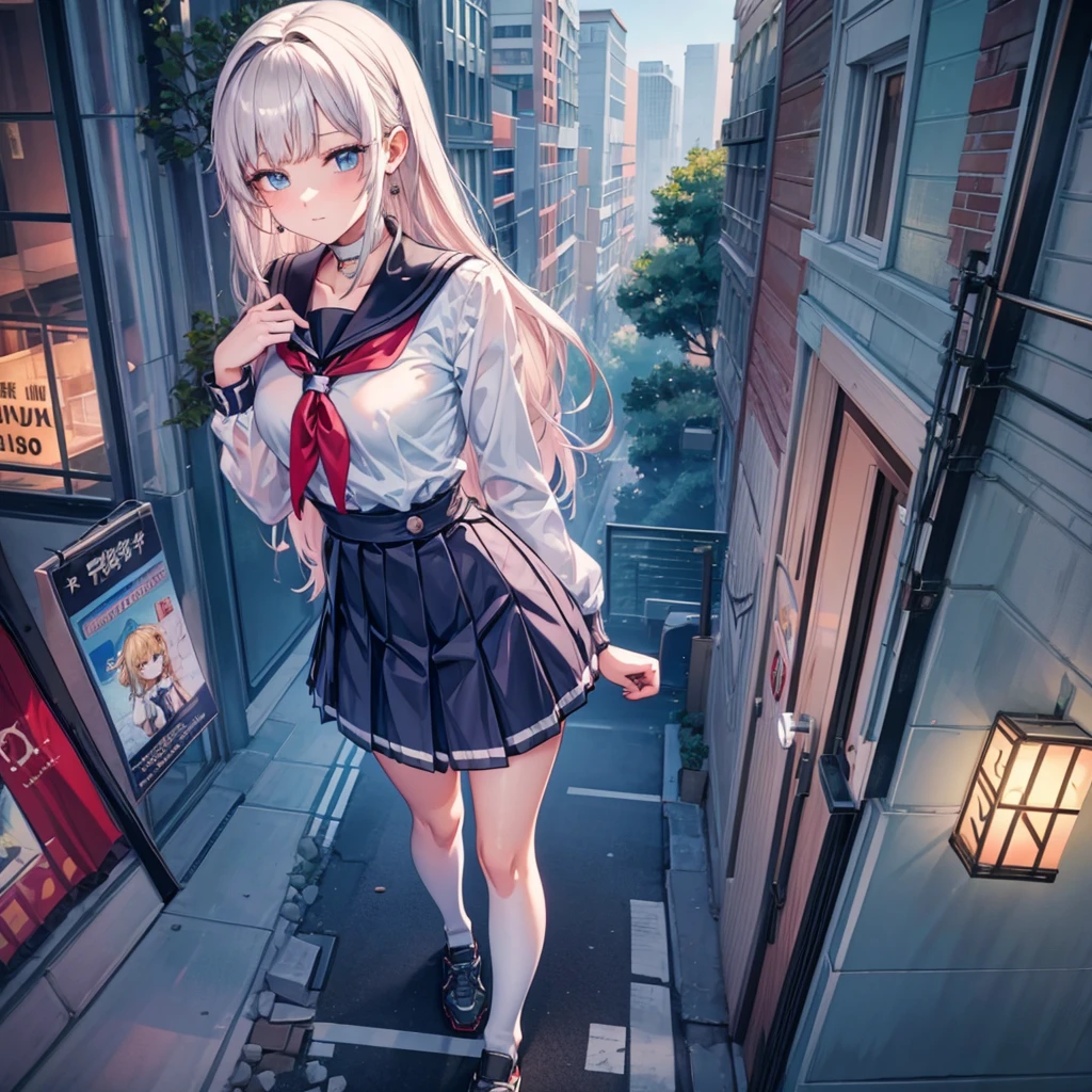 thighhighs、(school uniforms:1.3),  (white collared-shirt:1.4), ((white collar, unbutton, short sleeve):1.2), (red plaid-pattern pleated-skirt:1.3), ((necklace, colorful bracelet, X hair ornament):1.2),
ultra-detailed、(8k, RAW photo, best quality, masterpiece:1.2), (extremely detailed 8k wallpaper),illustration、professional lighting,sharp focus, depth of field、
nsfw、clear eyes、perfect anatomia、girl with、15yo student、Black Gal(dark-skinned:1.2)、smile、Plump thighs、huge tit、white panty、Emphasis on the streaks of the panties、、large breast,(button gap:1.1)、Lift skirt、Blue eyes、a blond、(makeup:1.1)、BREAK (​masterpiece:1.2)、top-quality、hight resolution、unity 8k wall paper、(illustratio:0.8)、(beatiful detailed eyes:1.6)、extra detailed face、Perfect litthing、Highly detailed CG、 (perfect hand、perfect anatomia)、Look at viewers、red blush、A smile、Stand on the stairs, (On the stairs), (lower body shot), Thigh Focus, (Taken from the bottom 1.3), (View from behind1.3)、 (white  panties:1.3)、(Skirt that rolls up:1.3)、(Fully exposed panties:1.5),(Show your ass:1.3)