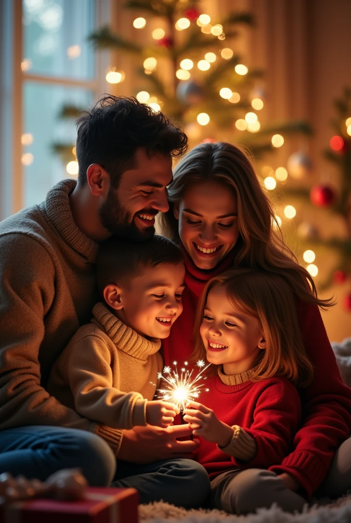 a young boy receiving birthday gifts, extreme happiness and joy, parents observing the scene with happiness, detailed face and expression, warm lighting, vibrant colors, beautiful background, photorealistic, 8k, (best quality,4k,8k,highres,masterpiece:1.2),ultra-detailed,(realistic,photorealistic,photo-realistic:1.37),HDR,UHD,studio lighting,ultra-fine painting,sharp focus,physically-based rendering,extreme detail description,professional,vivid colors,bokeh,portrait