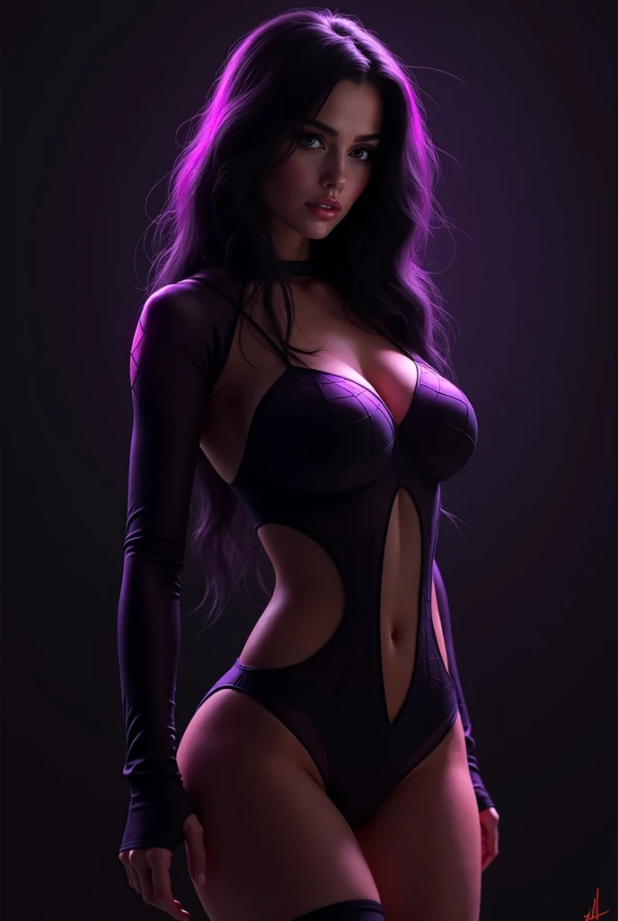beautiful young brunette woman, oiled, make up, wearing a shiny purple bikini, fishnet leggings, Stiletto boots, ((small metal slave collar)), standing on a auction block, (looking scared and ashamed)