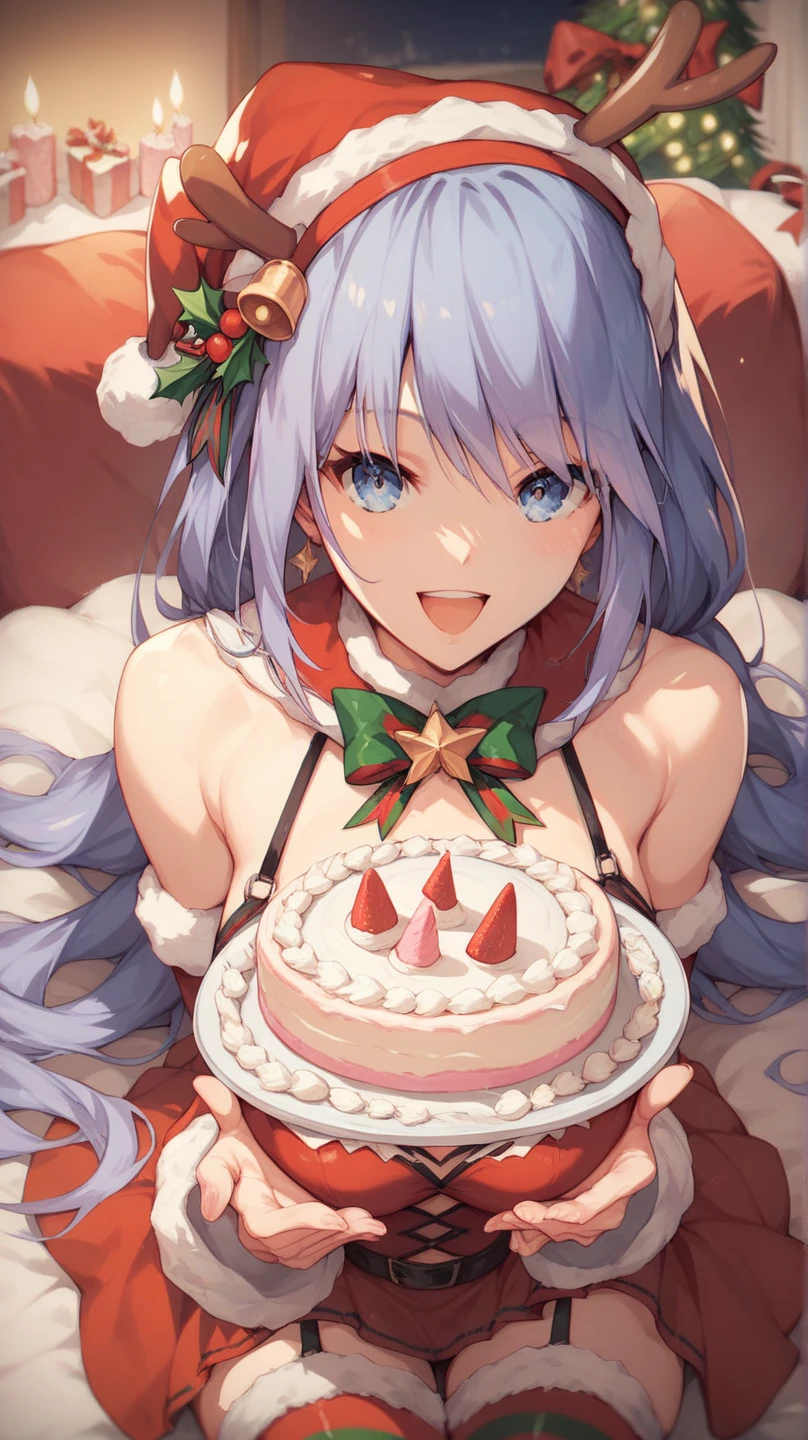 my, date a live,  Birthday cake,  Christmas costume, happy,. 