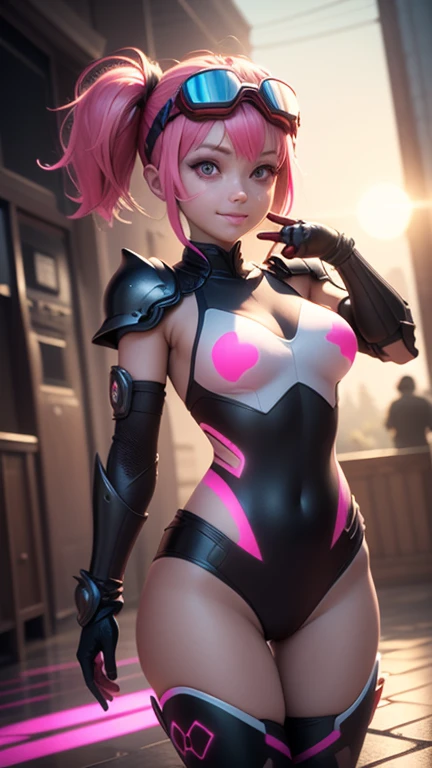 harley quinn as the pink power ranger lewd
