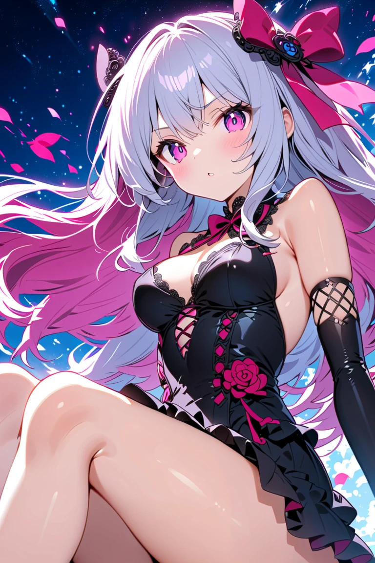 (masutepiece ,Best Quality,Insanely detailed),Insanely detailed,Caustics,Vibrant colors ,Sharp Focus,1 Absolutely beautiful pale woman,Smile with open mouth,Pink Long Hair,Lavender eyes,(Playmate Bunny:1.2),Pink leotard, Pink rabbit ears,fishnet tights,White collar,White cuffs, Red high heels,Dynamic Pose,Dynamic Angle,Casino,pokies, roulette,detailed and beautiful eyes,Twinkle Eyes,Glossy lips, Beautifully detailed skin,Hyper realistic, Perfect Anatomy ,Perfect five fingers,Attractive,amazing, superfine illustration