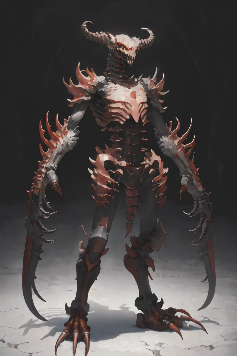 masterpiece, best quality, ultra high res, beautiful, visually stunning, elegant, incredible details, award-winning art, <lora:sc0lpt - 3D Print2-000008:0.7>, sc0lpt, sculpture, display base, simple background, horror \(theme\), monster, creature,