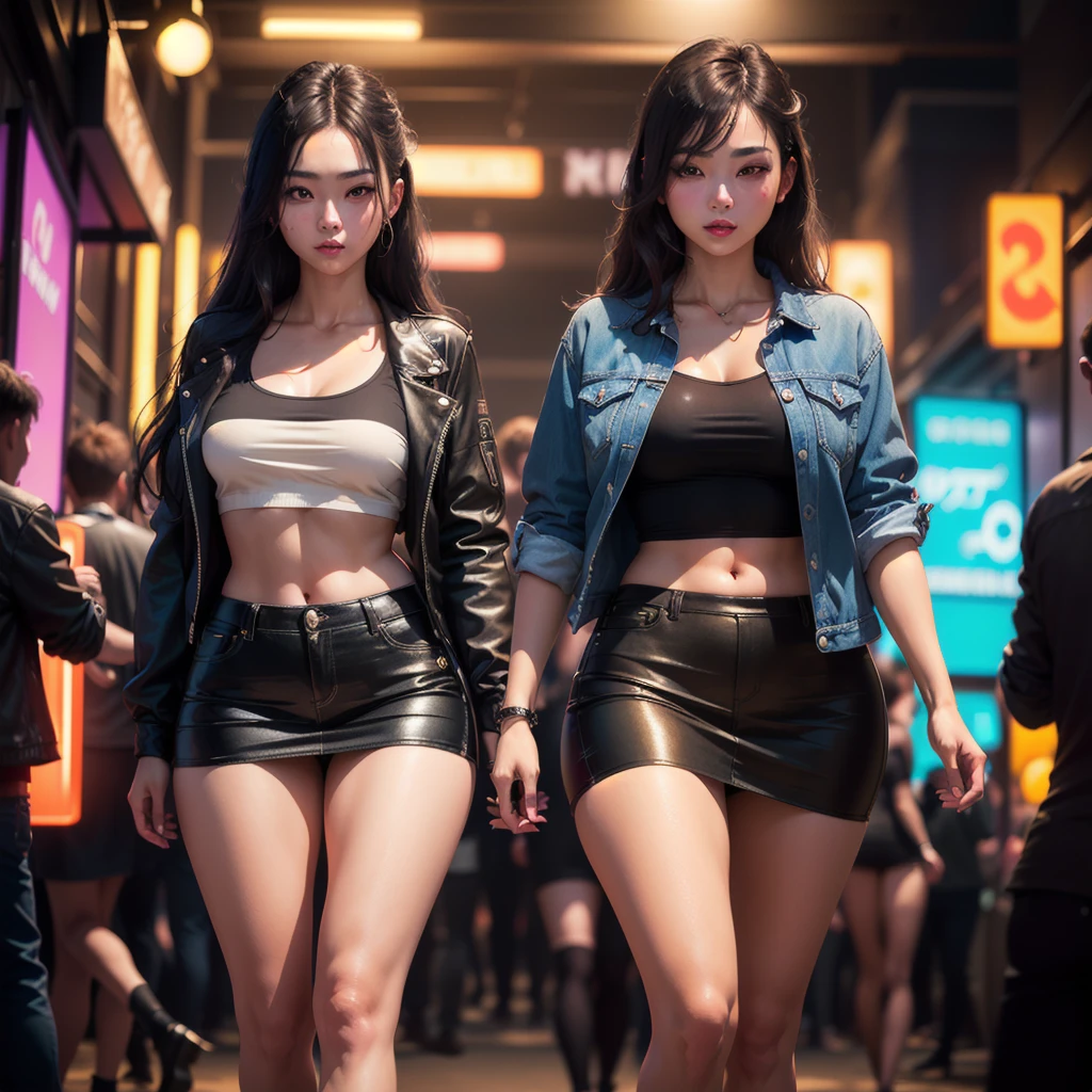 (Best quality, High resolution, Masterpiece :1.3), A pretty woman, Slender figure, Dark brown hair, T-shirt, (Street in city at night), Highly detailed face and skin texture, Detailed eyes, Double eyelid, (subtle nudity:0.8), nsfw, perfect breast, big breast, cleavage:1.3; hinata:1.1, (ginger hair:1.2)