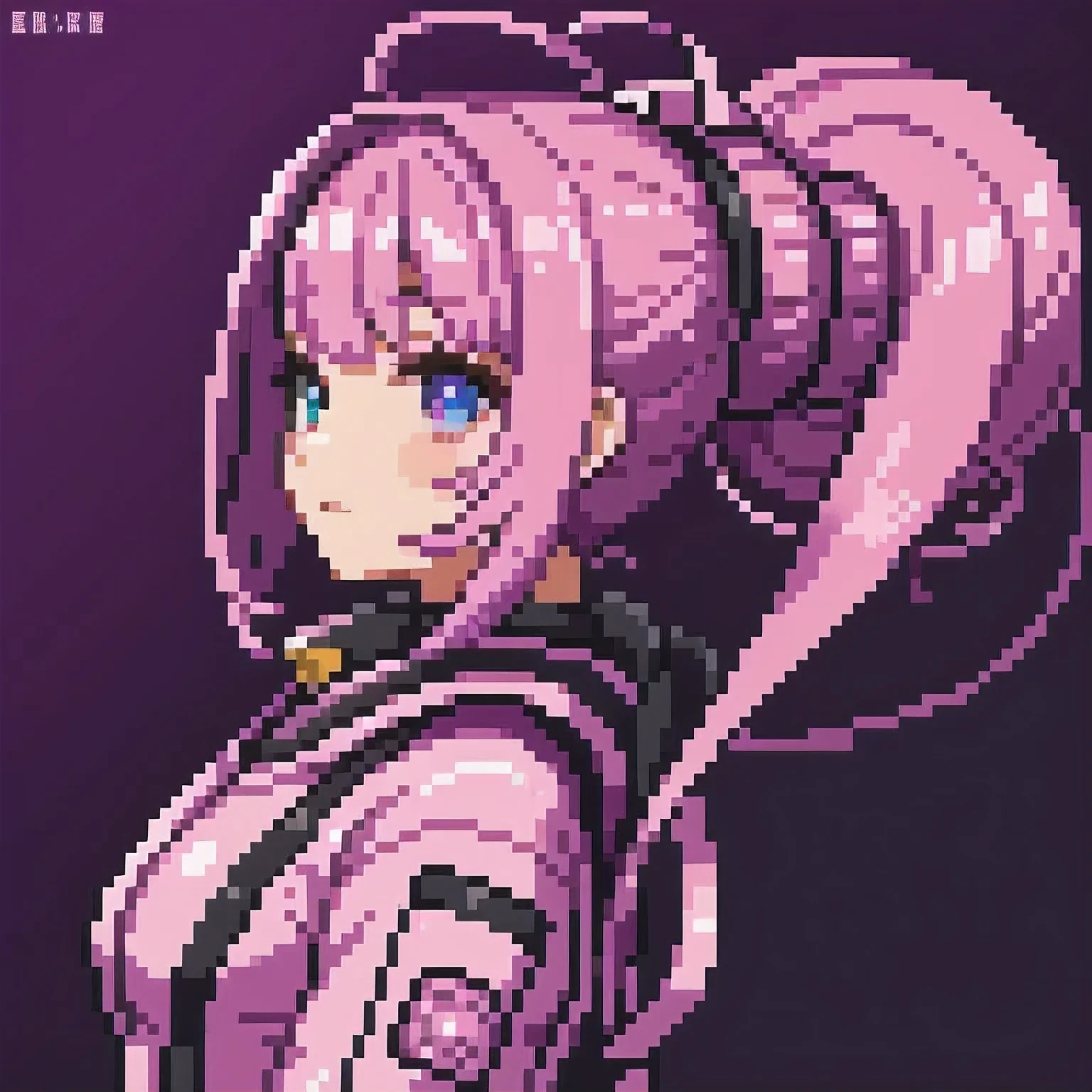 photo of a college student, Purple-Pink Gradient, futuristic space suit, (freckles:0.8) cute face, sci-fi, dystopian, detailed eyes, Heterochromia eyes((Side view))Back Room