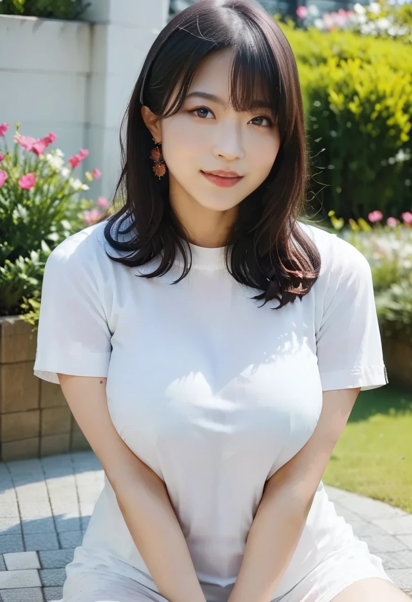 score_9, score_8_up, score_7_up, (8k, super high resolution,  top quality, Masterpiece, Photorealistic, Ultra-high definition), (((White shirt))), ((large full ))