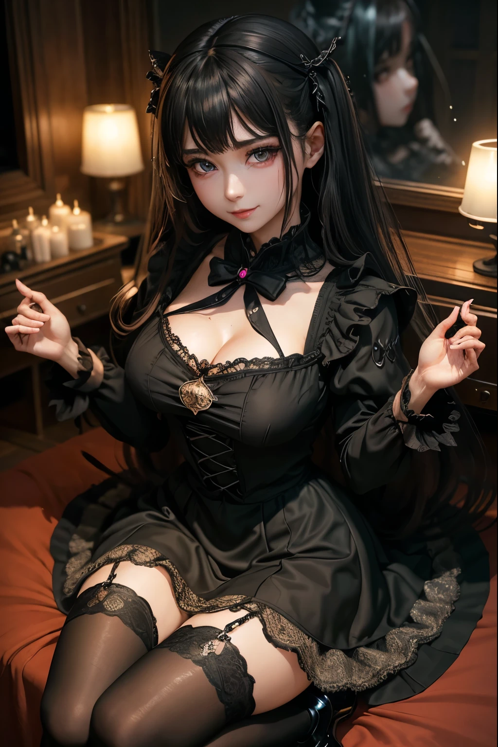ハードなDark Gothicメイク、Black dark eyeshadow、sad、Good skin radiance、Dark Gothicメイク、Dark smile、palace、The beauty of fragrance、24-years-old、Expressions of intense sexual pleasure、Embarrassed look、Dark Gothic、Highest quality、Expression of sexual pleasure without pain、Drunk face、Purple maid outfit、mysterious、noble、Loving smile、Twin tail hair、Right eye is blue、Left eye is red、Super tempting pose、Platform heel shoes、Heavy makeup、Gothic Clothing、Silver Hair、Long Hair Straight Hair、Cute Gothic Dresses、Beautiful Face、Elegant face、Attractive face、Stained glassの背景、Chest glistening with sweat、The room is dark、goth long dress、Bell Sleeves、Wizard Sleeve、Decadent look、Sexually excited expression、Wet shiny thigh water、Thighs that are wet and shiny with oil、Background of a room full of roses、Sad look、Rose Maiden、The embroidery is pink、The dress has pink embroidery.、Thigh-high socks、Knee-high socks、Gentle expression、Dark black eyeshadow、Stained glassとバラの背景、Thighs are a little thin、Female Duo、Female couple、dark church background、Stained glass、Black metal world、Dark Castle、Dark Room、Slender body、gothic long dress、Victorian dress、Small breasts、The bed is covered with roses、Her thighs are shining with sweat、My body is wet and shiny、There is a lot of glitter on the thighs、I am sweating、My thighs are sticky with sweat.、My thighs are glistening with sweat、My whole body is sweaty and shiny、I sweated a lot.、My thighs are sweaty、My wet thighs are glistening with sweat.、There is a lot of sweat shining all over my body、Slender body、Sit on the bed、Beautiful legs、Outstretched legs、Hands on the bed、Super beautiful straight hair、Straight hair to the ends、Straight Perm Hair、Show off your glamorous thighs、Ass on the bed、Sitting with legs wide apart、Thighs are a little glamorous、facial expressions during masturbation、Extremely fair skin、Small breasts、Panting expression、Holding a bottle of perfume、