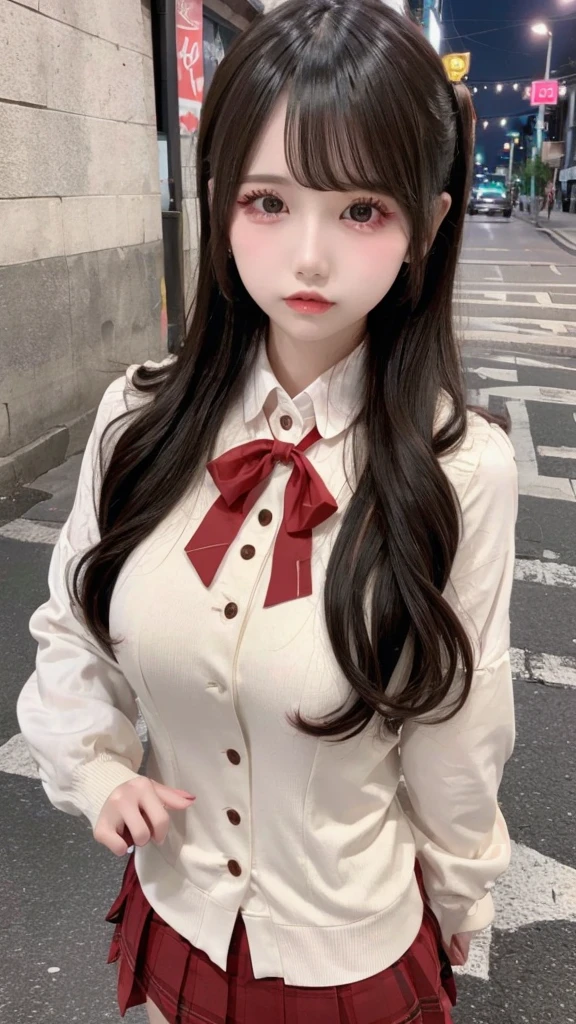 Best image quality, masterpiece level, ultra-high resolution, lifelike (1.4), a girl who is casual and low-key, clearly shows her whole body.