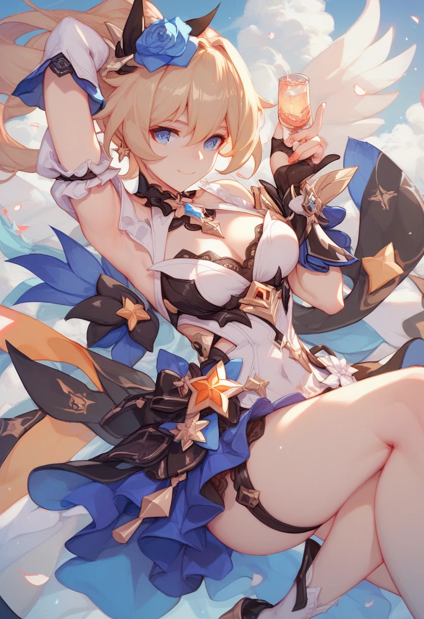 GRANBLUEfantasy,1young_teen_ girl,short_hair,platina_blond_hair,white_leotard,covered_crotch,thigh-highs,smile,standing,bluesky_landscape_background,slightly_spread_legs,happiness, short_gloves ,solo, r18, navel,relicbuster,short,boots,open_mouth,sitting,knees,blush,shy,bunny_ears