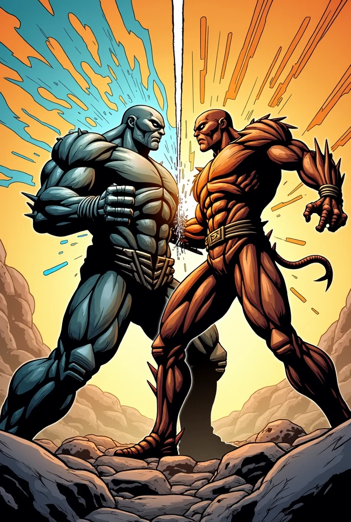 A fantasy gay sex world A black man with a hyper muscular body full black body a black man with a hairy, hypermuscular body with giant arms, muscular legs, full body, big breasts huge breasts huge asses bodybuilder only one man in the image a hairy man black body with hair manga story hero comic