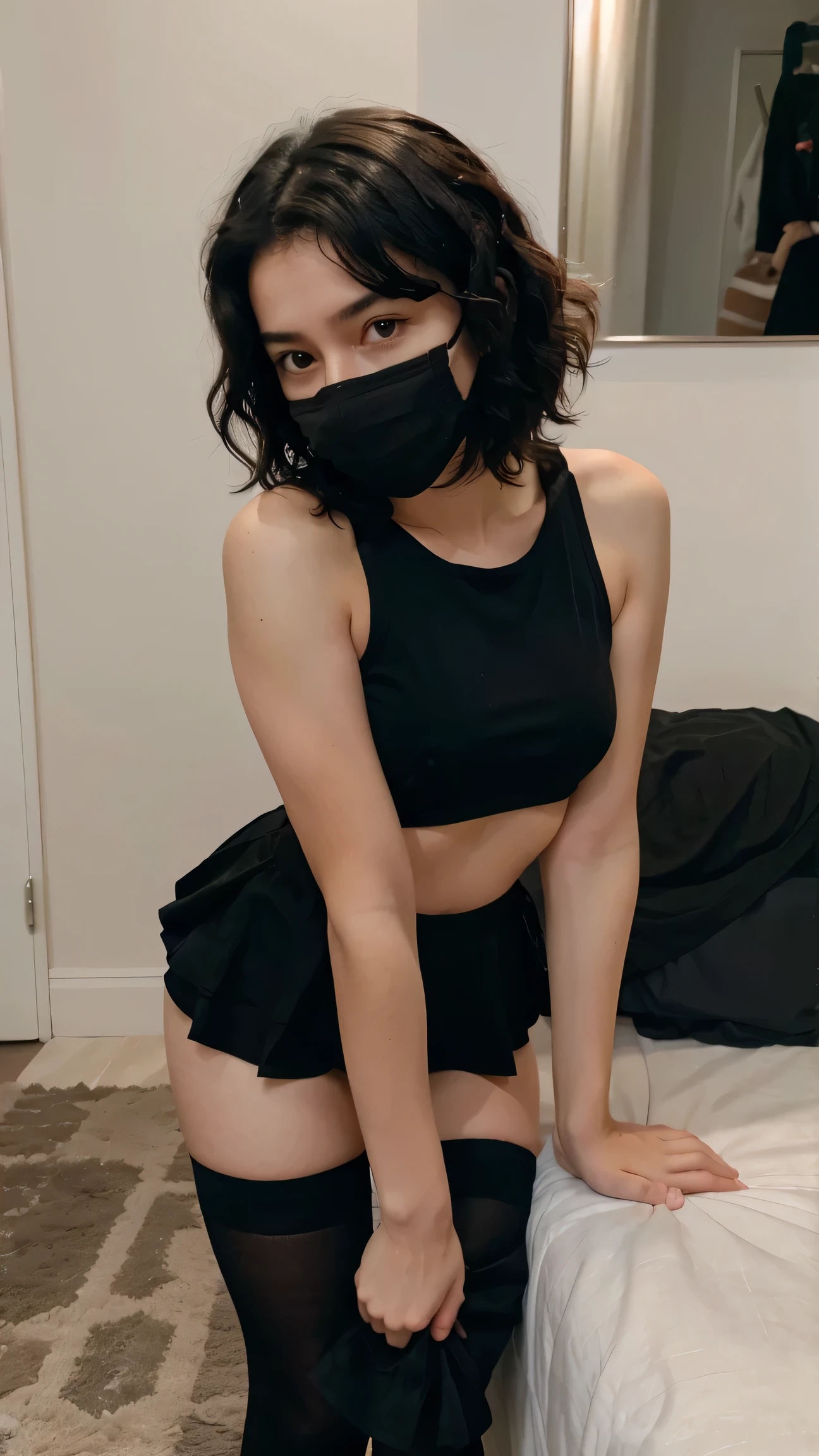 (((blindfolds、Wearing a mask)))(Lori、blindfolds、Little Girl、childish、小柄、8K、Raw photography、top-quality、hight resolution、realisitic、masterpiece:1.2)、high-definition RAW color photography、professional photograpy、(realisitic、realisiticな:1.37)、ciinematic light,14years、((small tits、lean body、nudde、Always wear panties、place one's arms behind one's back、Arms thrown back、open the legs widely、sitting on))Longhaire、((blindfolds、Toro Face、Mouth open))(8K、Raw photography、top-quality、hight resolution、realisitic、masterpiece:1.2)、high-definition RAW color photography、professional photograpy、((seduces、Wearing panties))(realisitic、realisiticな:1.37)、ciinematic light,A highly detailed, 32k wallpapers, Best Quality, Ultra-detailed, masutepiece, realisitic, Photorealsitic((Various panties))((glistning skin、The body of a gritty、オールnuddeだが、Always wear panties)),14years,tiny chest、Breast on the cutting board、((red lipsticks))poneyTail((blindfoldsをしている、Wearing a collar、Feeling fearful)),Looking at Viewer, (極度にtiny chest:1.5)lean body