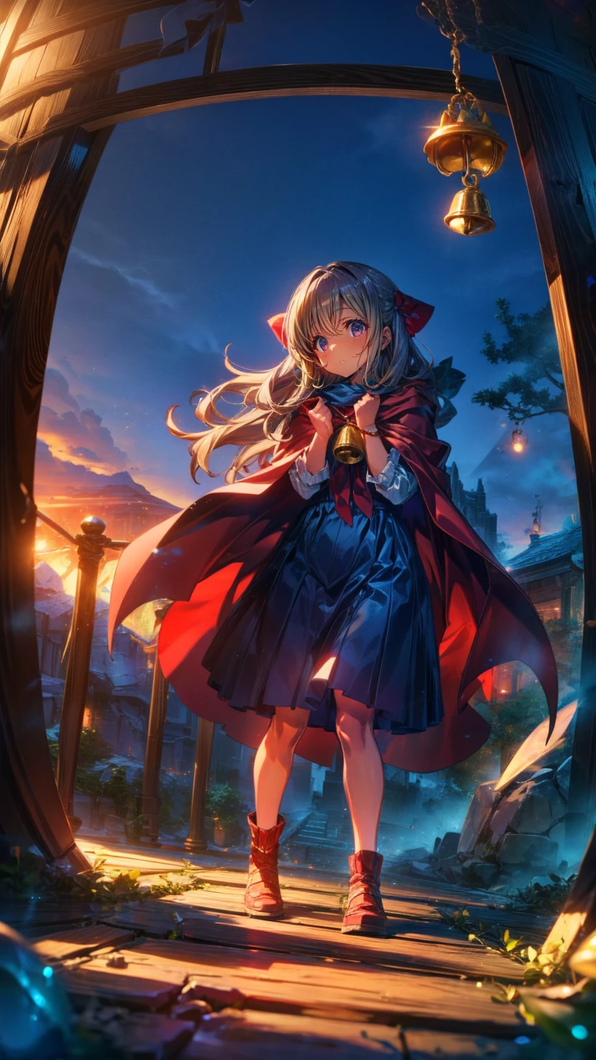 、Red Cloak and Bells、 Red Cloak and Bell、(  girl ),
