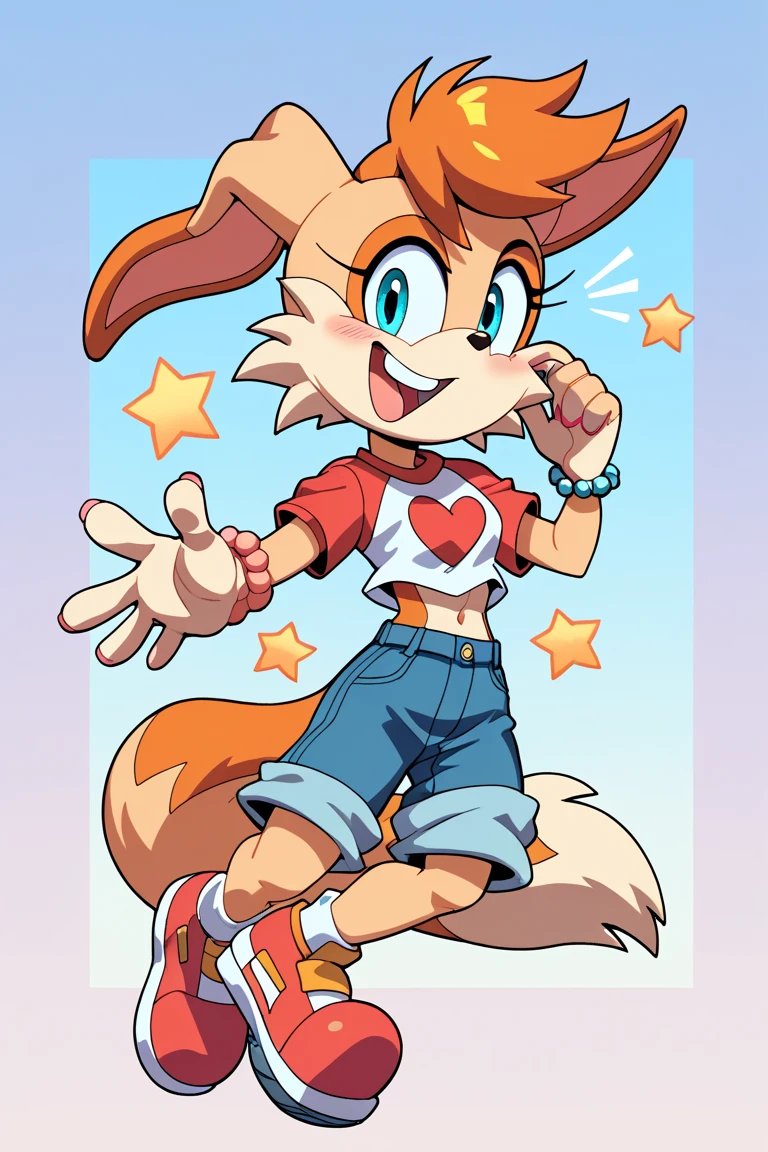 Female furry teenager sara rabbit fluffysonicxl sonic x style ns