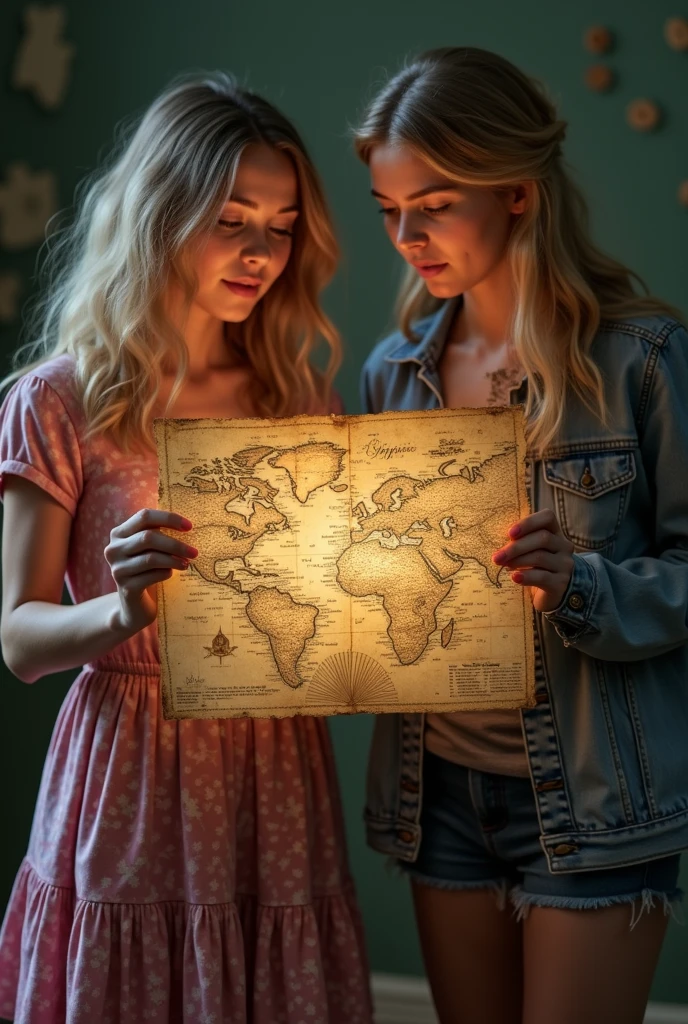a girl named Sophie, with golden hair and bright eyes. Sophie loved to explore and was always on the lookout for adventure. One day, while playing in the garden of her house, she found an old map hidden under an old chest.
