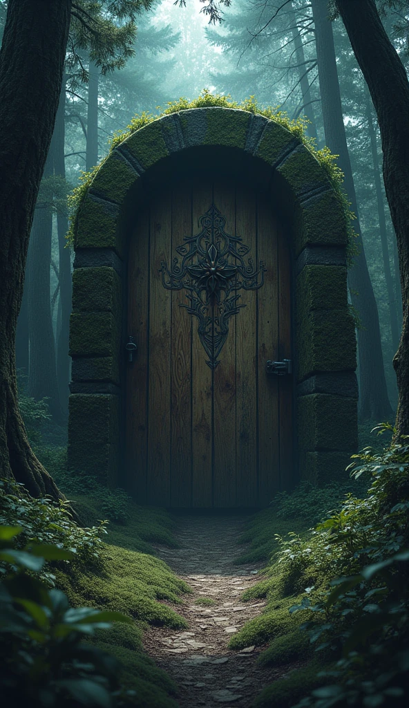 cinematic film still horror-themed, in a dark and gloomy forest stands a magical doorway with brightly glowing silver runes, a gateway to a mysterious world beyond.
<lora:xl_more_art-full_v1:0.8>, eerie, unsettling, dark, spooky, suspenseful, grim, highly detailed, shallow depth of field, vignette, highly detailed, high budget Hollywood film, bokeh, cinemascope, moody, epic, gorgeous, film grain <lora:Dark Fantasy:1.2> Dark Fantasy