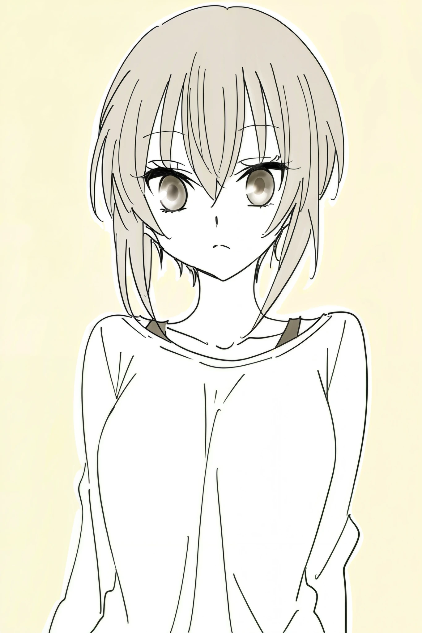 waist-up victorian-style Portrait of an Jadechan wearing an ornated nipple-pasties, short black hair, orange-brown eyes, mostly-naked, defined black lines, 1girl, solo, simple style, perfect coloration, mostly flat colors, 2D fully-colored professional drawiing, finished lineart, ((Amazing sketch)),((high quality, masterpiece:1.4)), 1girl, ((upper body)), portrait sketch, messy drawing, messy charcoal spots, unfinished sketch, sketchbook charcoal style drawing of a woman, sketchbook drawing, sketchbook, beautiful hair, medium short hair, beautiful face, symmetrical face, symmetrical eyes, ((paper material background)), realistic charcoal lines, imperfect drawing, charcoal crumbs, charcoal lines, imperfection, fading sketch, sQueratogray Sketch (eddiemauro-mix)
