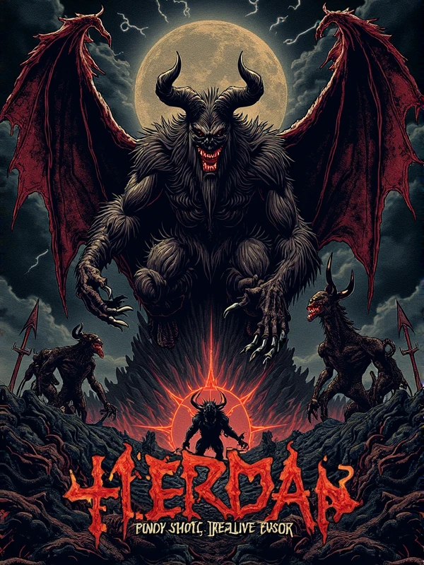 <lora:Russell_M_Nelson:1> RussellMNeilson, RussellMNeilson is a demon in hell, hell fire all around, surrounded by the souls of the damned