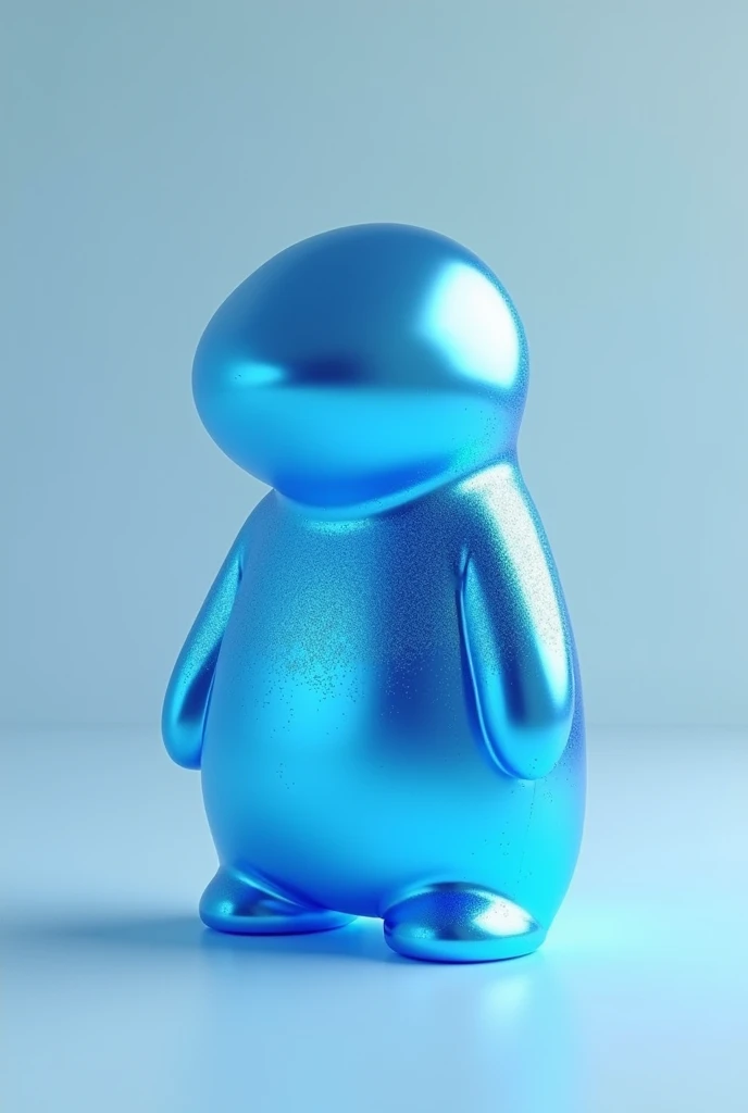 Silver fuselage robot, There is a red heart on the face,Long ears knock on the ground, concept art of love, with no face, Blue ambient color, high detail iconic character, toon render keyshot, rendered in keyshot, tintoy characterdesign robot, raytraced render, colored zbrush render, high res render, high res render, yoshitaka amano octane render, airbrush render, smooth 3d cg render, vinyl designer toy, The whole body is silver