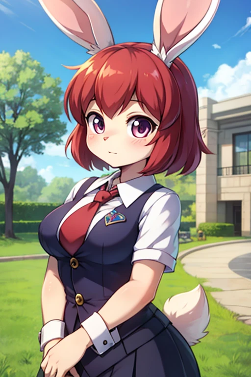 Female furry teenager sara rabbit yokai watch 4 style 