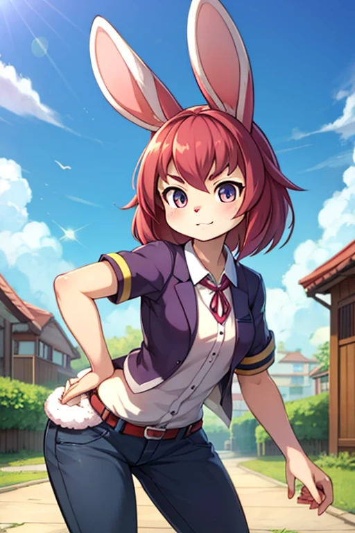 Female furry teenager sara rabbit yokai watch 4 style 