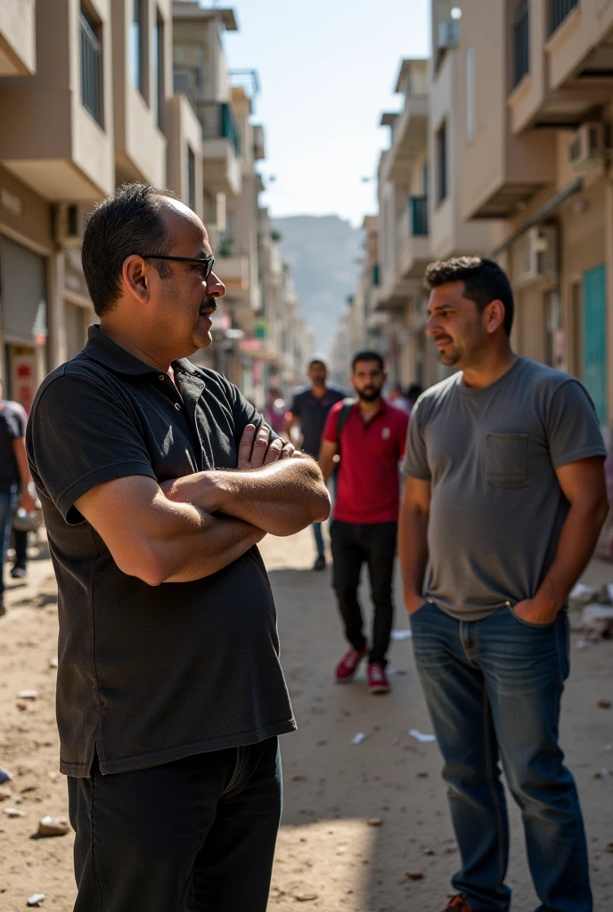 photos depicting Israelis and Palestinians