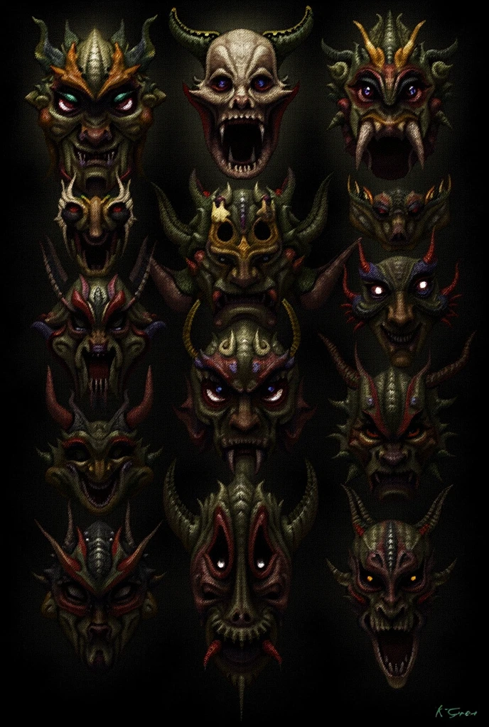 Absurdres, very detailed features, very detailed character, very detailed scene
1character, evil, biomechanic humanoid reptilian, sadist, lord, monster, green scales, 3 orange eyes, laughing 
