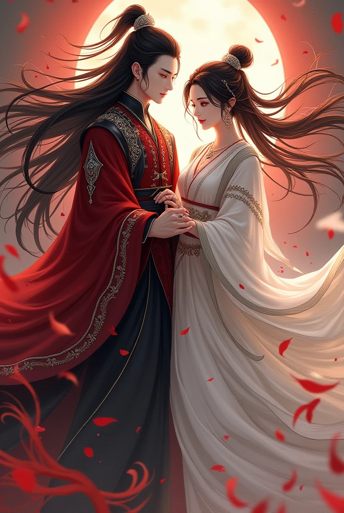 Hua Cheng and Xie Lian: A Harmonious Contrast **Hua Cheng - SeaArt AI