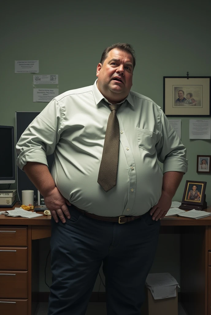 An image of George hiding in the supply closet at work, looking guilty and frantically whispering into his phone,Seinfeld TV Show,George Costanza, a fictional character from the television sitcom “Seinfeld,” is portrayed by actor Jason Alexander. He is characterized by his short, stocky frame, balding head, and typically dressed in simple, casual clothing like jeans and a collared shirt. , male
