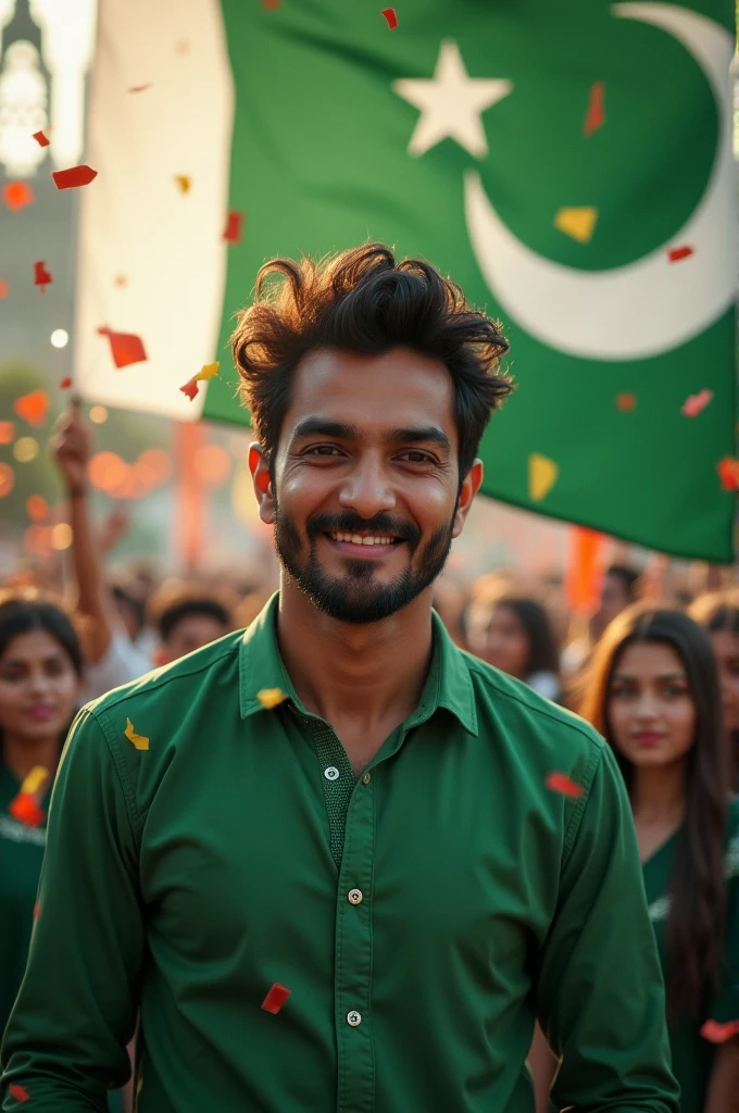 14 agust Independence Day a handsome boy Pakistan