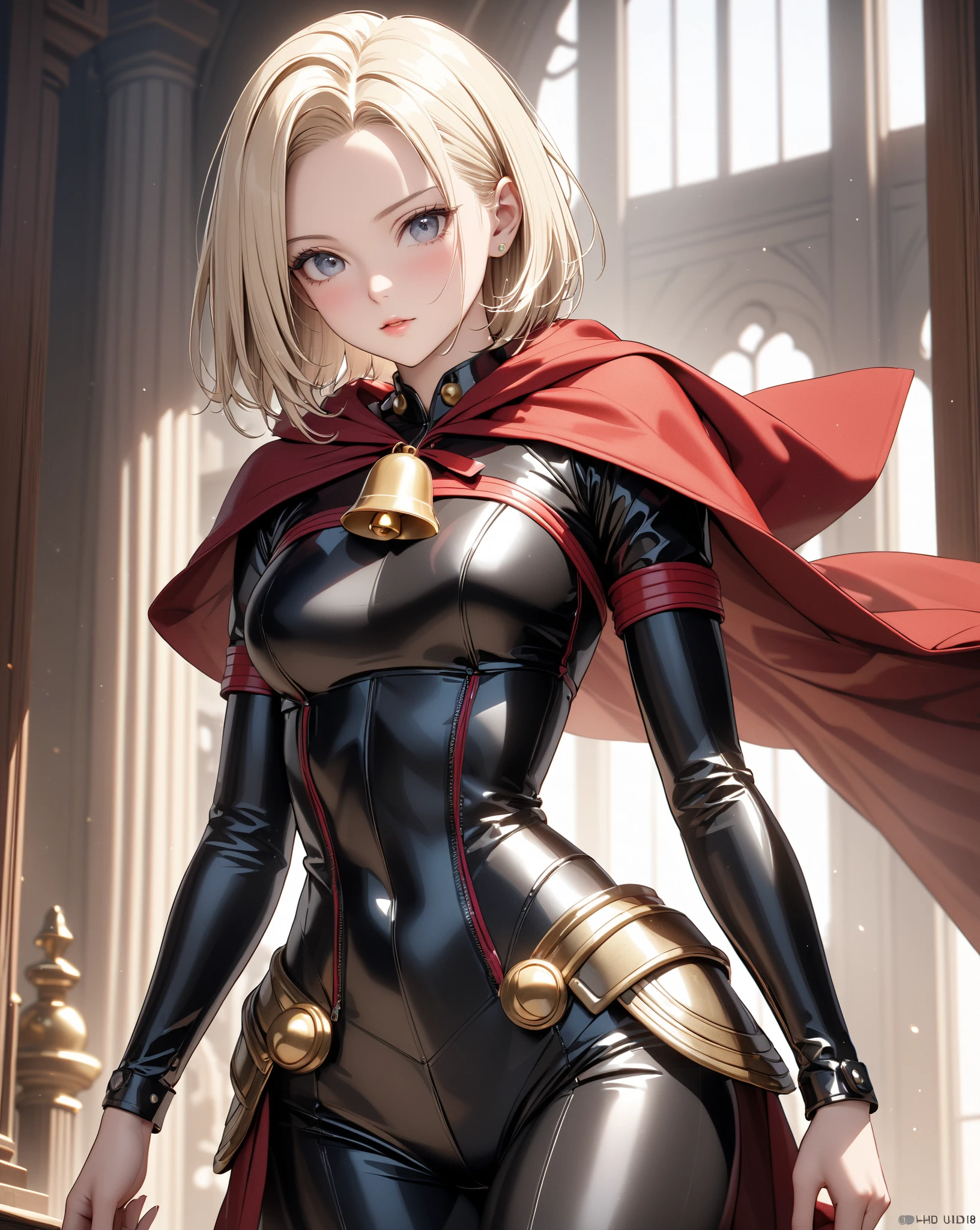 masterpiece, best quality, 1 solo girl, dark blonde hair, blue eyes, short hair, medium breasts, sexy body and face, wavy hair, smile, parted lips, gradient clothes, dress, elbow gloves, sleeveless, bare shoulders, cape,boots, bracelet, sleeveless dress, ribbon, black gloves, turtleneck, short dress, pantyhose, black footwear, night, sexy pose, cowboy shots, detailed body, face, and eyes, sharp focus, vibrant, creative, dynamic, high definition, high resolution, 8k, (Upscale: R-ESRGAN 4x+ Anime6mage enchance:4x), voluptuous body, cinema lightning, dakimakura style, looking at the viewer,
