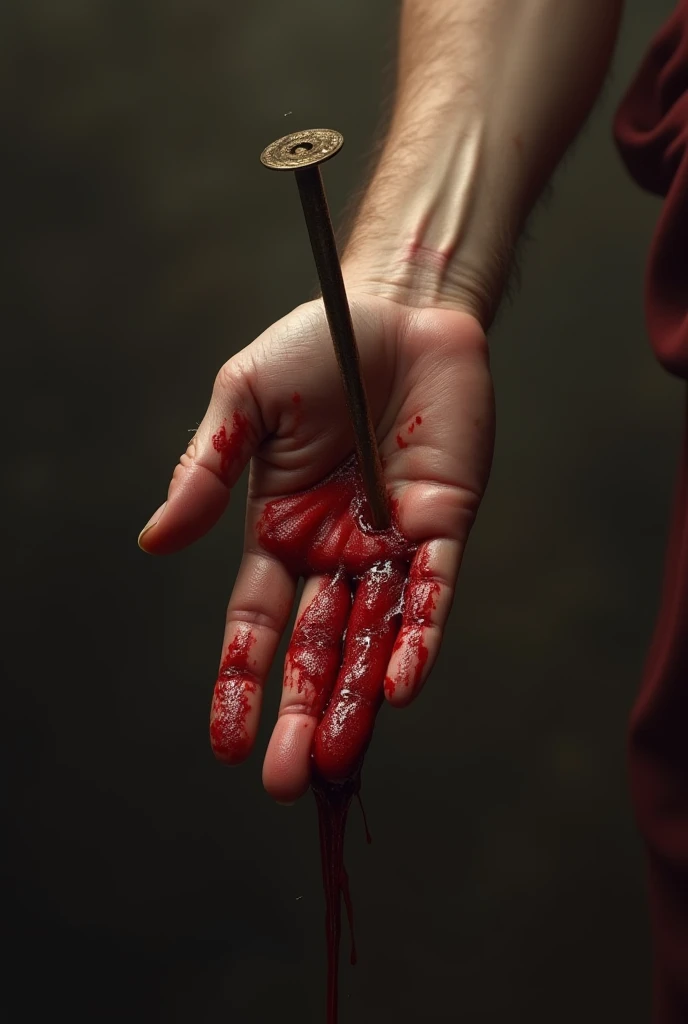 Cut this hand and more blood 
